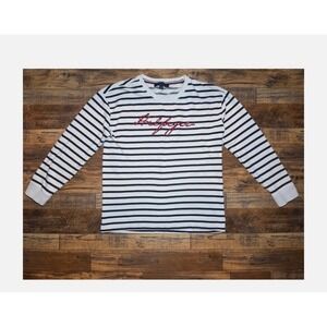 Tommy Hilfiger Striped Long Sleeve Crew Neck T-Shirt Top Ladies Women's Sz M